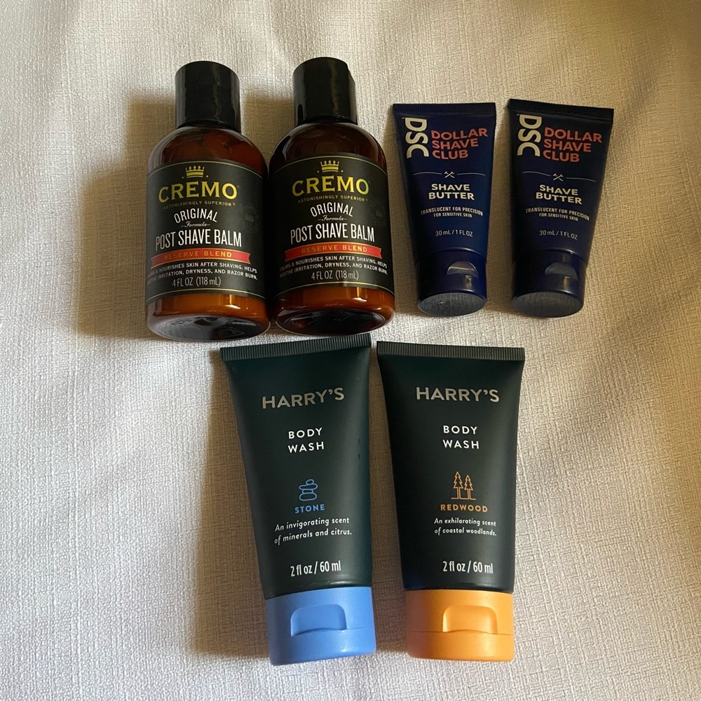 Shave And Body Care Lot-Cremo/Harry’s/Doller Shave Club